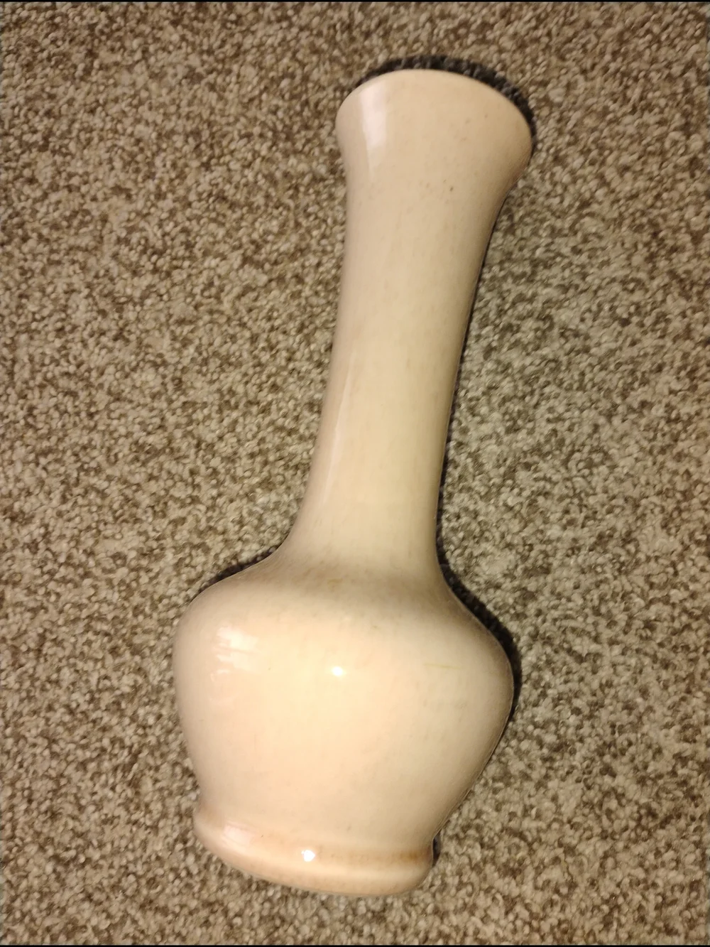 Vintage Floraline Ivory Ceramic Vase Home Accent